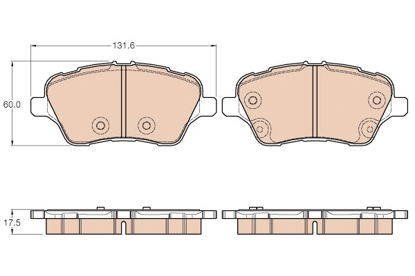 Brake Pad Set, disc brake (GDB1959)