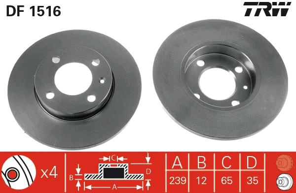 Brake Disc (DF1516)