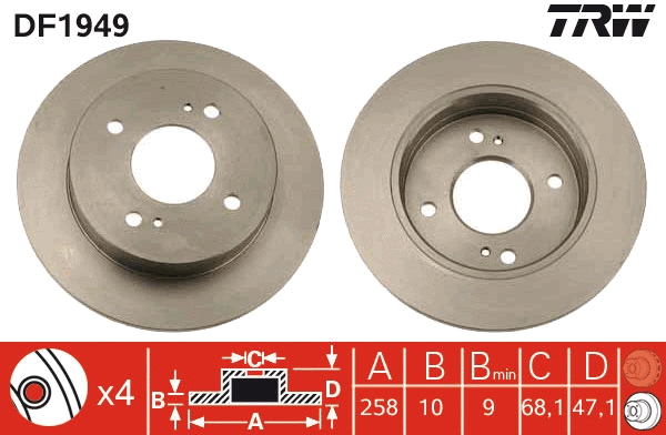 Brake Disc (DF1949)