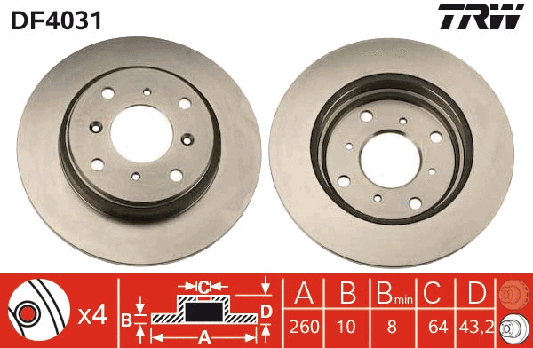 Brake Disc (DF4031)