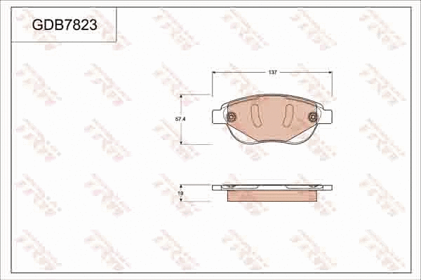 Brake Pad Set, disc brake (GDB7823)
