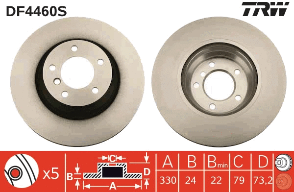 Brake Disc (DF4460S)