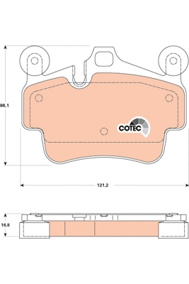Brake Pad Set, disc brake (GDB1836)