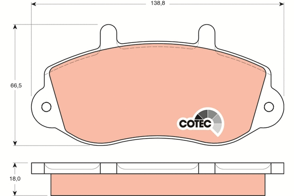 Brake Pad Set, disc brake (GDB1380)