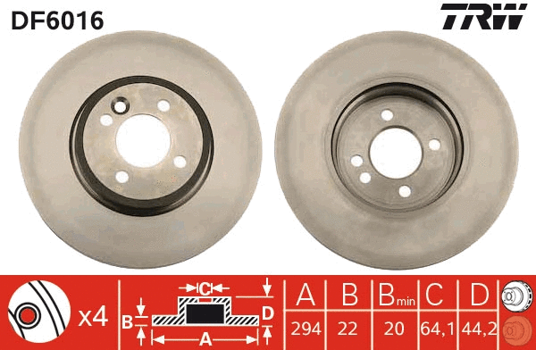 Brake Disc (DF6016)