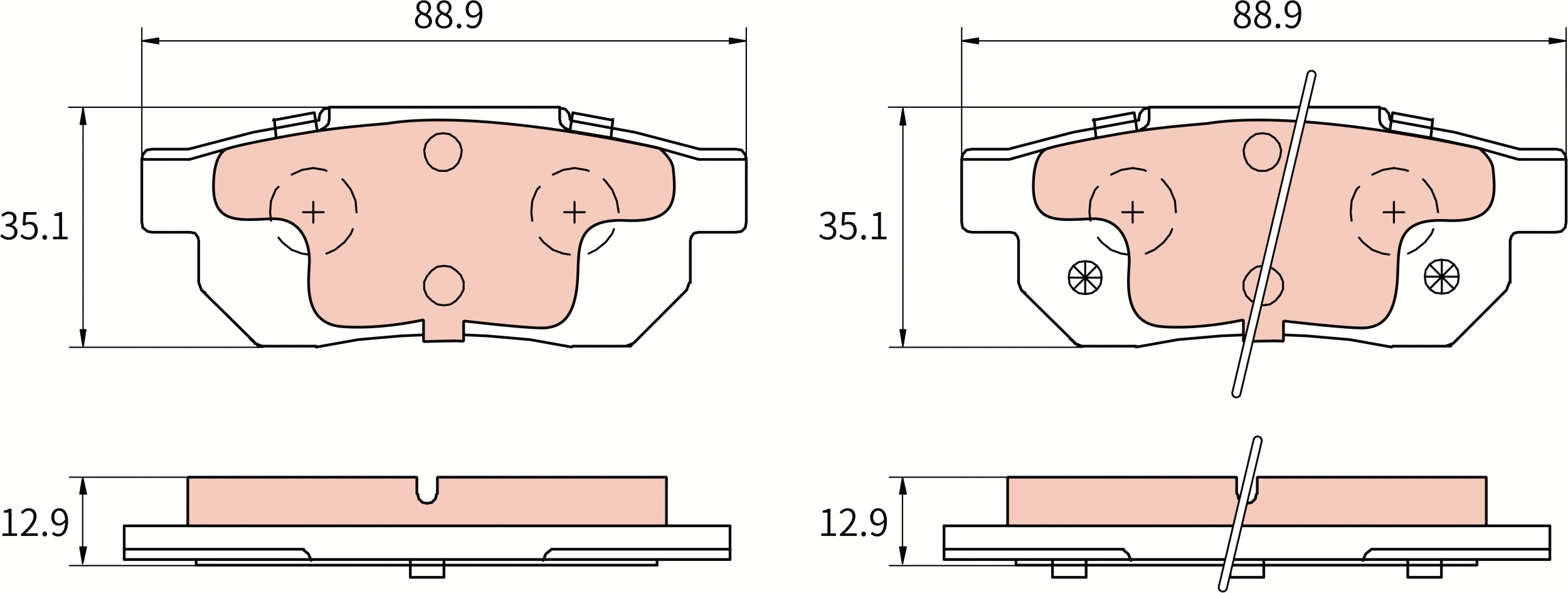 Brake Pad Set, disc brake (GDB3085AT)