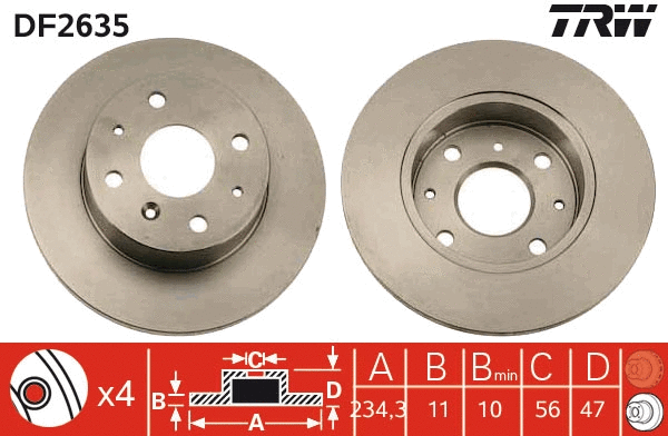 Brake Disc (DF2635)