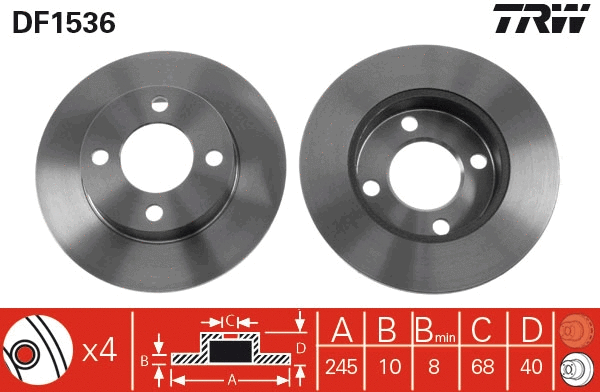 Brake Disc (DF1536)
