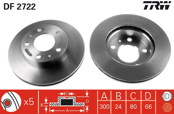 Brake Disc (DF2722)