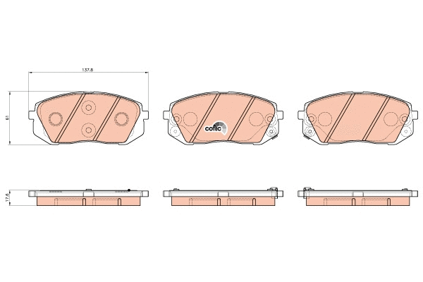 Brake Pad Set, disc brake (GDB3530)