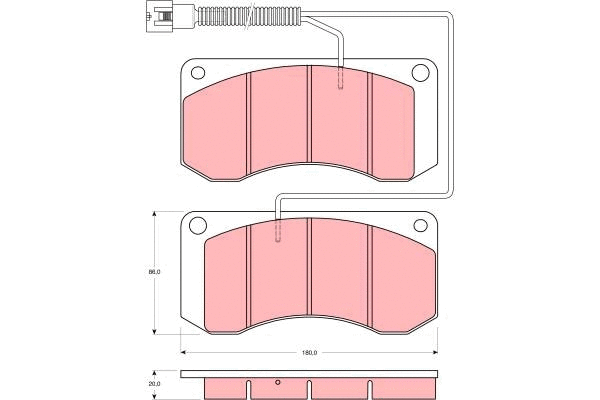 Brake Pad Set, disc brake (GDB5052)