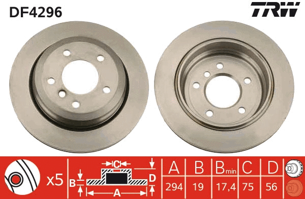 Brake Disc (DF4296)
