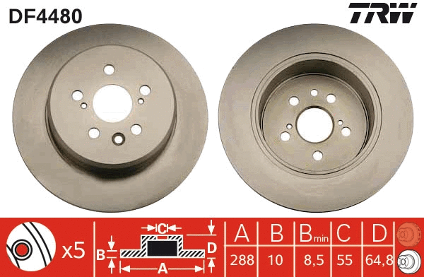 Brake Disc (DF4480)