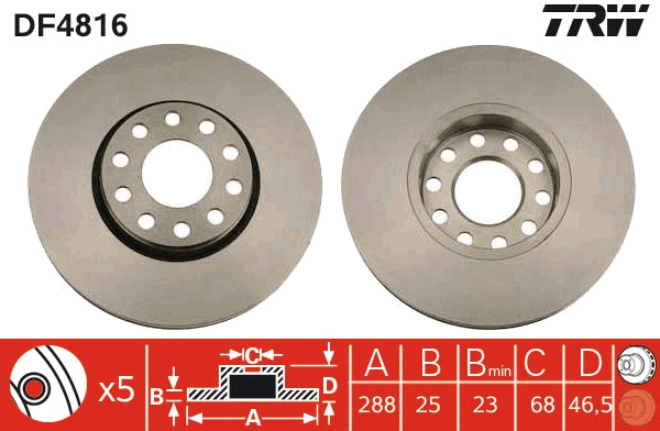 Brake Disc (DF4816)