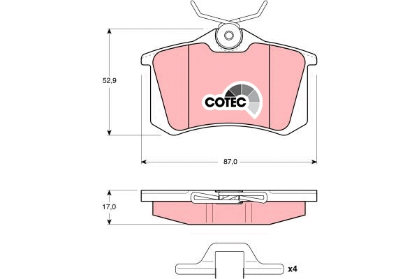 Brake Pad Set, disc brake