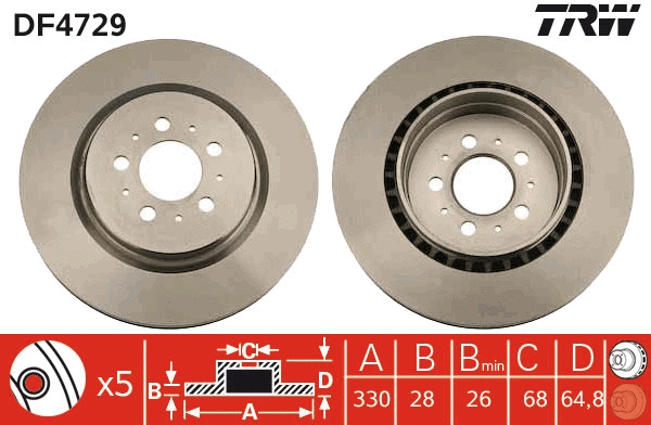 Brake Disc (DF4729)