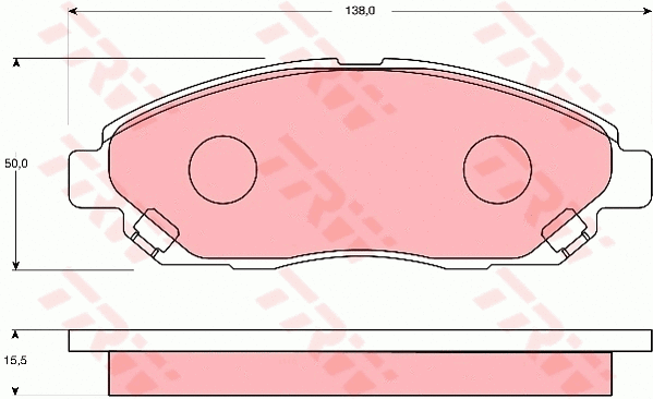 Brake Pad Set, disc brake (GDB7139)