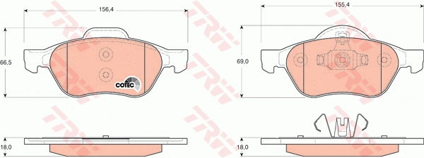 Brake Kit, disc brake (GTD1196)