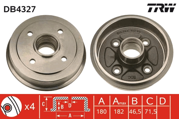 Brake Drum (DB4327)