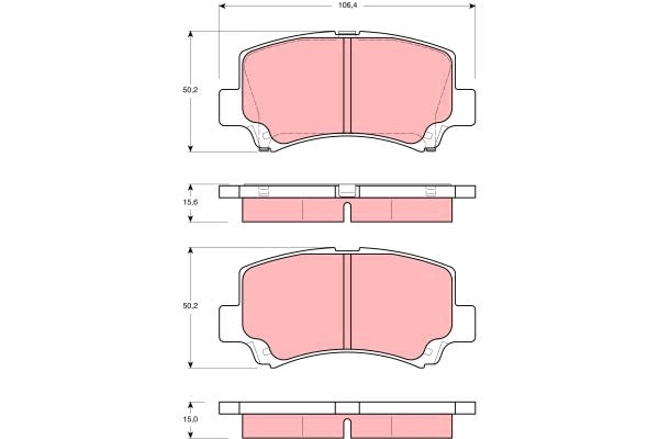 Brake Pad Set, disc brake (GDB3221AT)