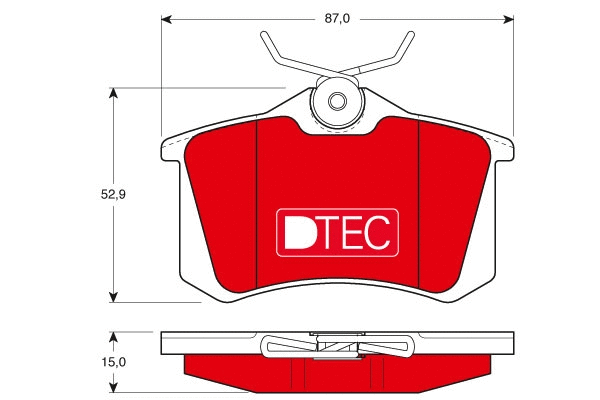 Brake Pad Set, disc brake (GDB823DTE)