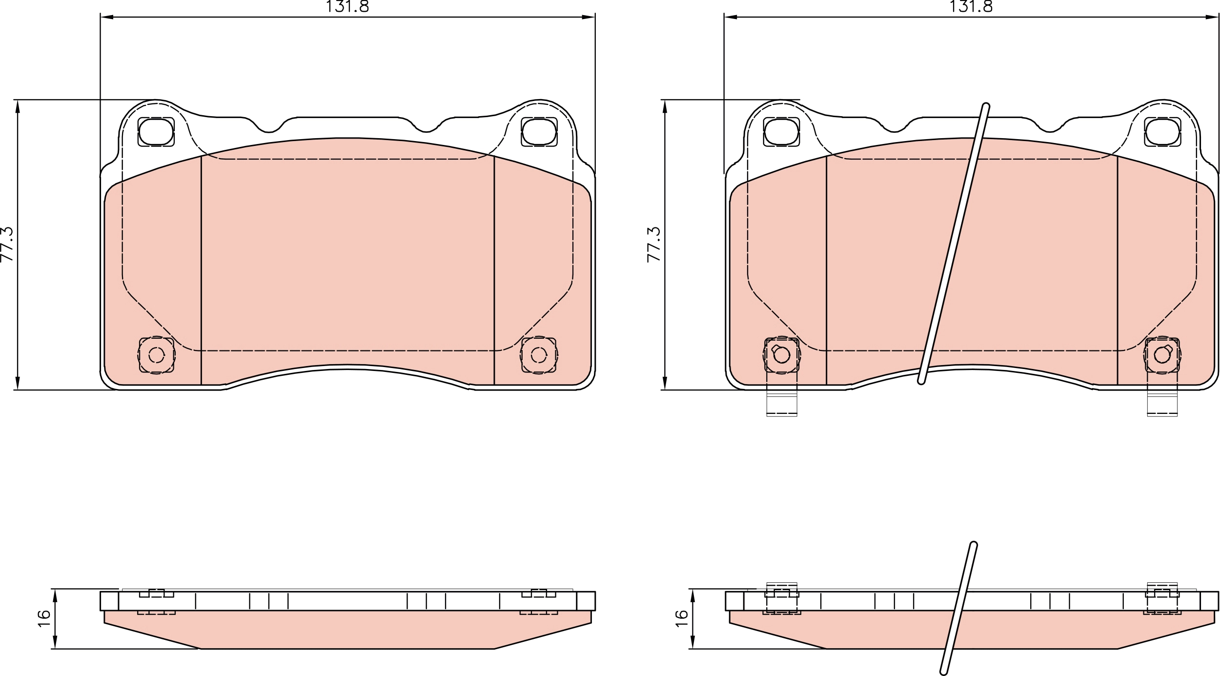 Brake Pad Set, disc brake (GDB8973)