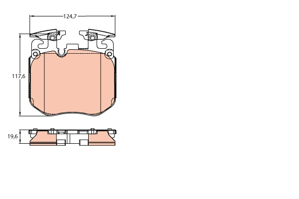 Brake Pad Set, disc brake (GDB2147)