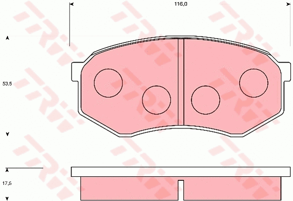 Brake Pad Set, disc brake (GDB7095)