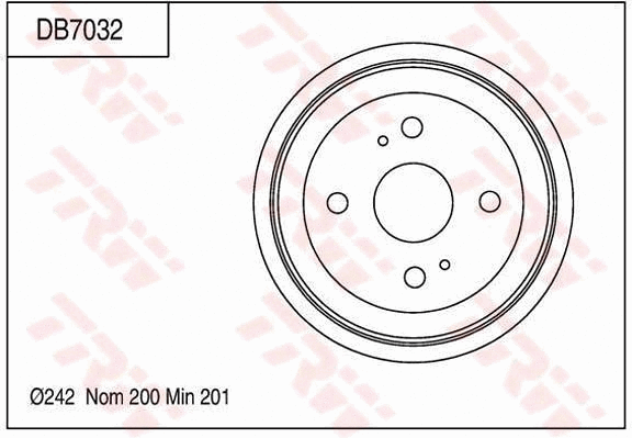 Brake Drum (DB7032)