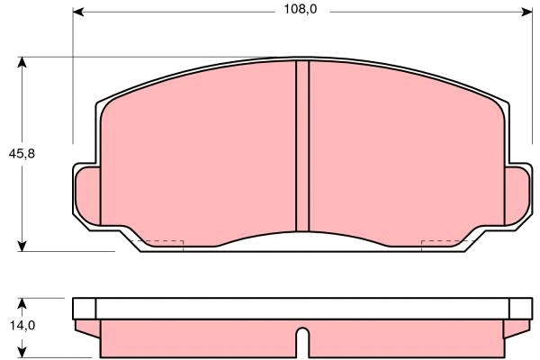 Brake Pad Set, disc brake (GDB175)