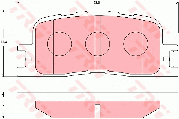Brake Pad Set, disc brake (GDB7628)
