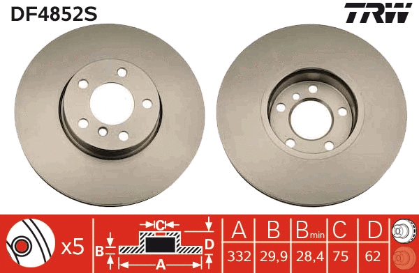 Brake Disc (DF4852S)