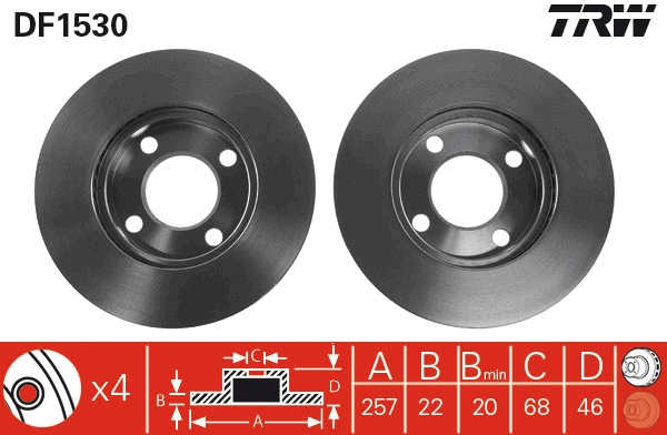 Brake Disc (DF1530)