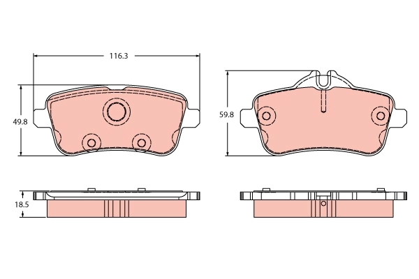 Brake Pad Set, disc brake (GDB2391)