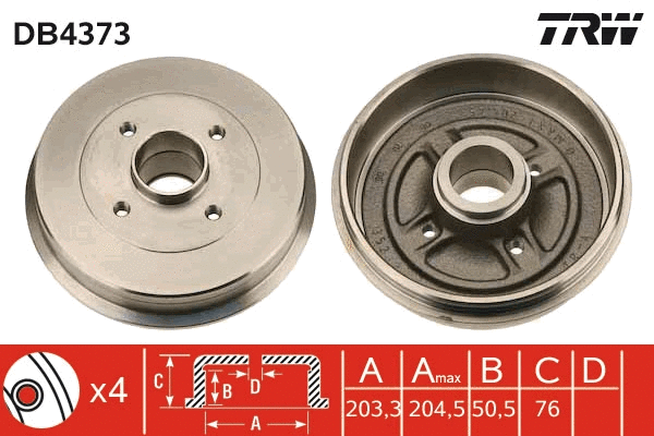 Brake Drum (DB4373)