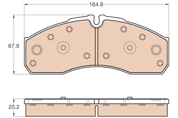 Brake Pad Set, disc brake (GDB3567)
