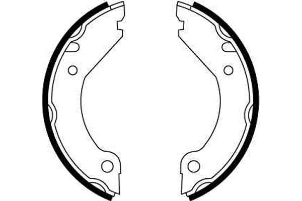 Brake Shoe Set, parking brake