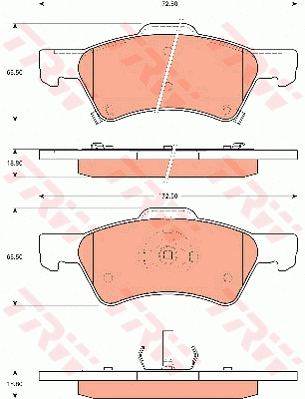 Brake Pad Set, disc brake (GDB7610)