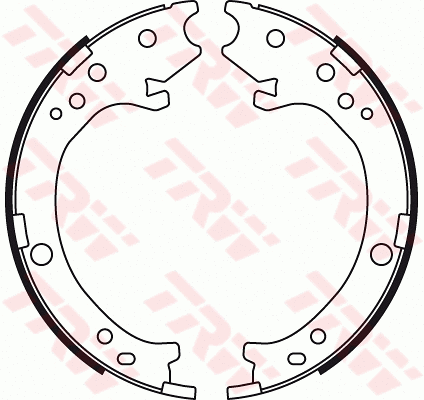 Brake Shoe Set, parking brake (GS8779)