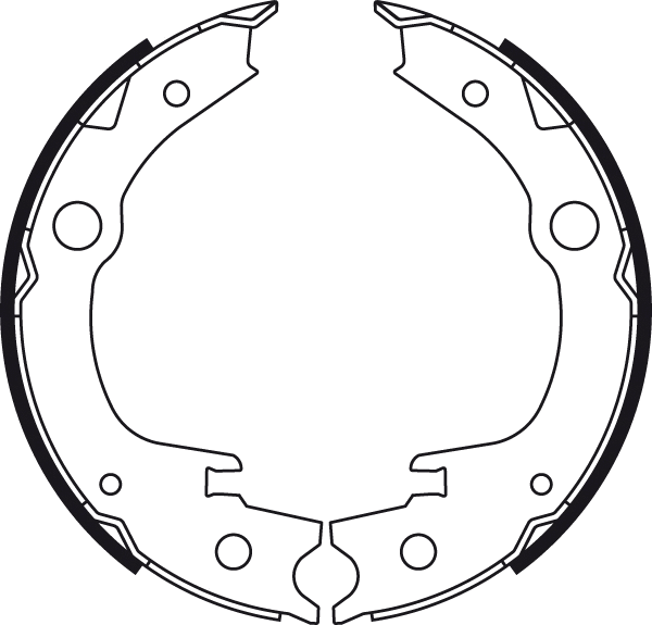 Brake Shoe Set, parking brake (GS8709)