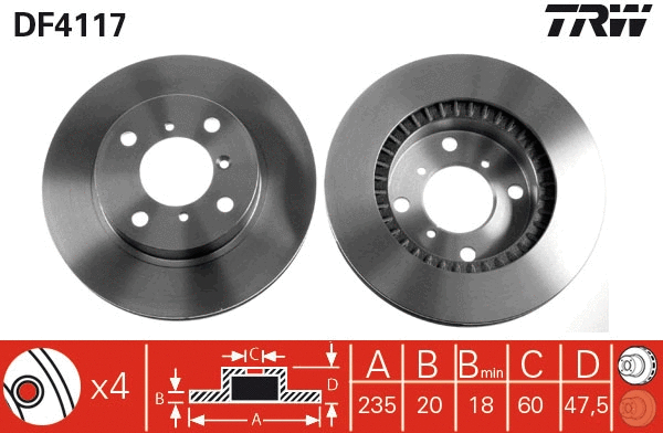 Brake Disc (DF4117)