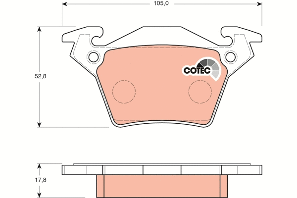 Brake Pad Set, disc brake (GDB1408)