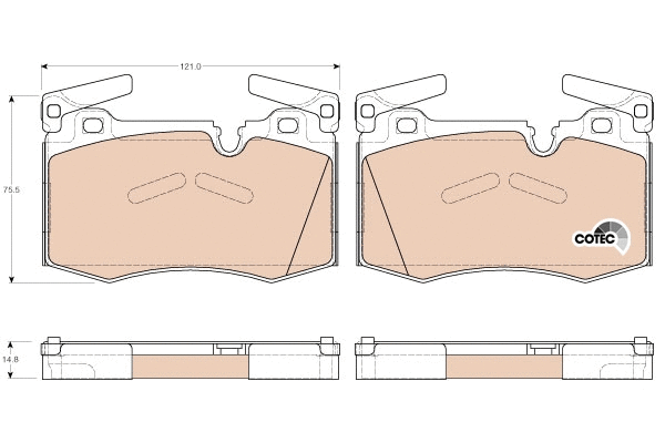 Brake Pad Set, disc brake (GDB1948)