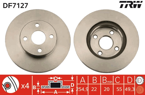 Brake Disc (DF7127)