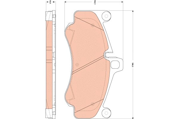 Brake Pad Set, disc brake (GDB1863)