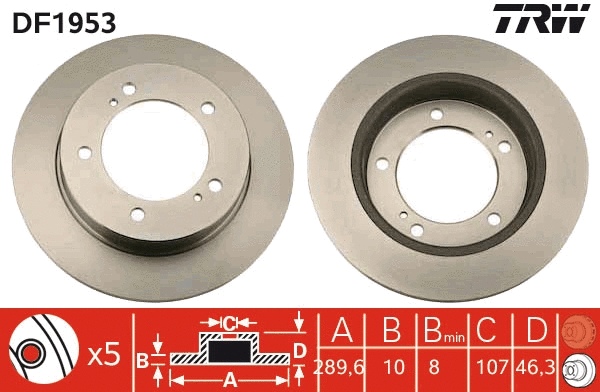 Brake Disc (DF1953)