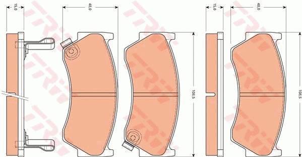 Brake Pad Set, disc brake (GDB7578)
