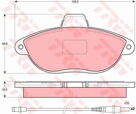 Brake Kit, disc brake (GTD1077)