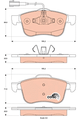 Brake Pad Set, disc brake (GDB1880)