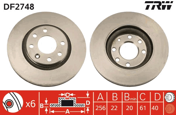 Brake Disc (DF2748)